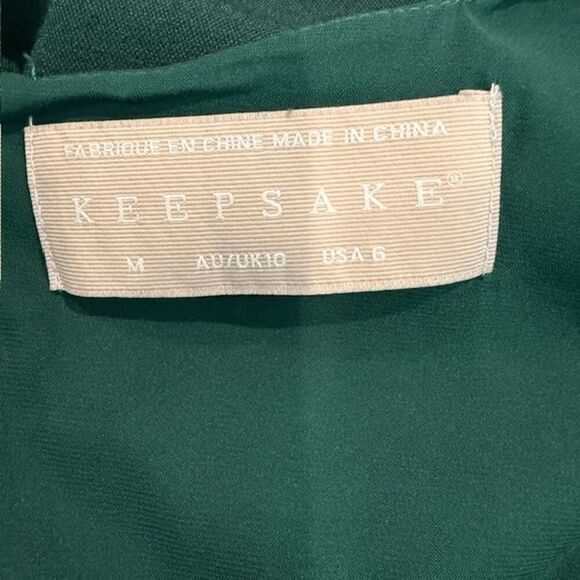 Keepsake The Label Uptown Jumpsuit Emerald Green Wide Leg Sleeveless Size 6 - Picture 8 of 11